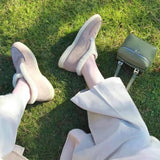 Fur Loafers Flat Shoes Women's Suede Slippers 2025 Quality Casual Shoes Women's Winter Wool Snow Boots