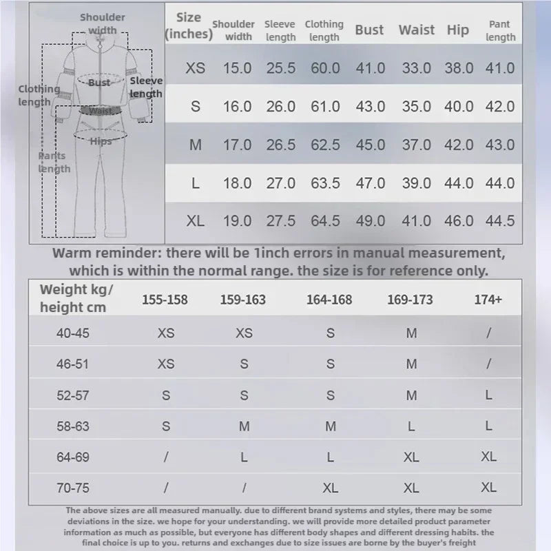 Winter New Female Skiing Jumpsuit Snowfield Waterproof Adult Ski Clothes Warm Thick Snow Tracksuit Women Slim Outdoor Sport Suit