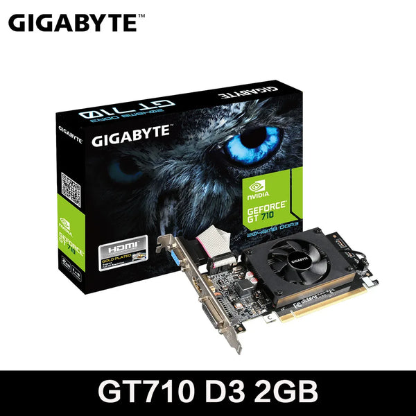 GIGABYTE GeForce GT710 2GB  Gaming Graphics Card GDDR3 64Bit NVIDIA Video Card GV-N710D3-2GL Gaming Video Card