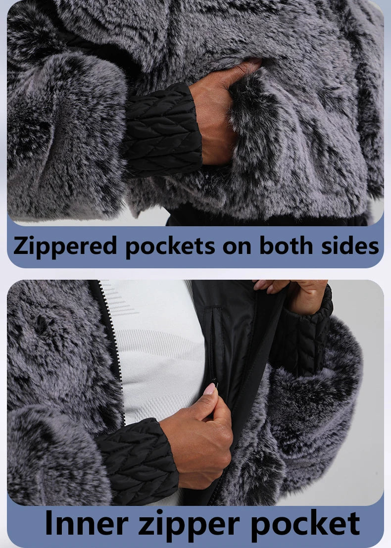 Winter New Female Skiing Jumpsuit Snowfield Waterproof Adult Ski Clothes Warm Thick Snow Tracksuit Women Slim Outdoor Sport Suit