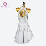 Clothes For Prom Latin Dance Dress Practice Cabaret Womens Costume Sexy Outfits Girls Sports Elegant Party Skirt 2025 Stage Wear