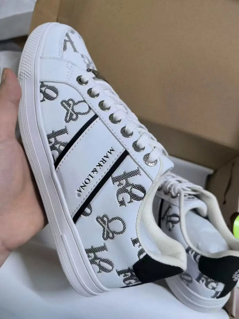 Korean Golf Shoes Men's & Women's Patterned Print Slip-Resistant Breathable Sneakers