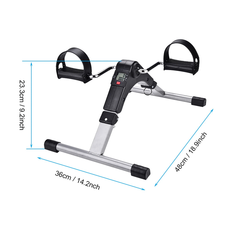 Cycling Gym Exercise Indoor Folding Cycling Trainer Cycle Pedal Fitness Exerciser Leg Workout Cycling Pedal Exerciser