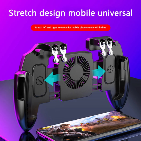Mobile Shooting Gaming Game Controller Gamepads Gaming w/ Cooling Fan Entertainment Accessories for PUBG Joystick