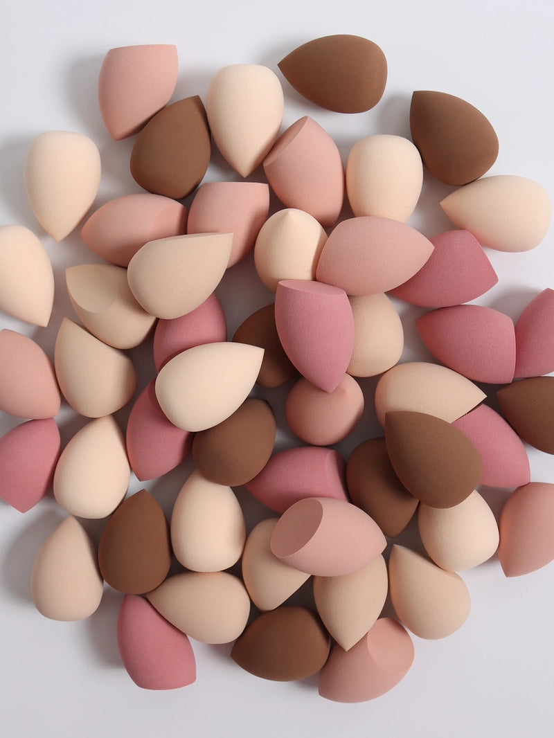25 Beauty Eggs (Makeup Sponges), Foundation Make-Up Mixed Beauty Sponges, Liquid, Cream and Powder Flawless, Multi-Color Makeup