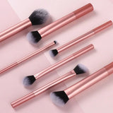 7Pcs/Set Soft Makeup Brush Kit Synthetic Hair Easy To Clean Blush Brush Concealer Brush Eye Shadow Brush Cosmetic Makeup Tools
