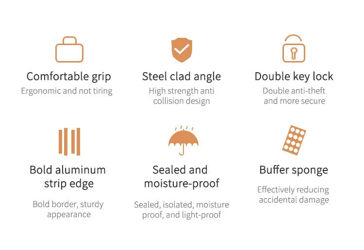 Makeup Train Case Aluminum Alloy Case Pedicure Tool Box with Handle Cosmetic Box Portable Makeup Case Organizer