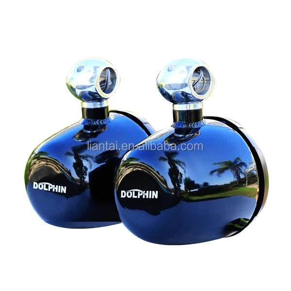 Pair of Dolphin 5.25in Aluminum Anodized Pod Marine Waterproof Speaker Pods