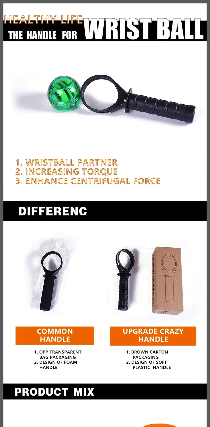 Power Wrist Ball Arm Trainer Gyroscope Wrist Ball Gyroscope Strengthener Wrist Strengthener Ball Gym Fitness Equipment