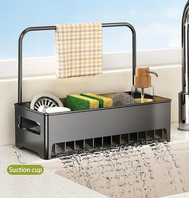 Kitchen Storage Rack Rag Drain Household Sink Sponge Shelf Faucet Dishwasher Sink Multi-function Storage Tool