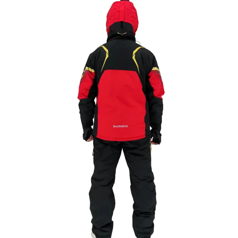 Men's Winter Rock Fishing Clothing Suit, Thick, Warm, Sprint Coat, Overall Pants, Thin, Waterproof, 2-Piece Suit, New, 2024