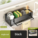 Kitchen Storage Rack Rag Drain Household Sink Sponge Shelf Faucet Dishwasher Sink Multi-function Storage Tool