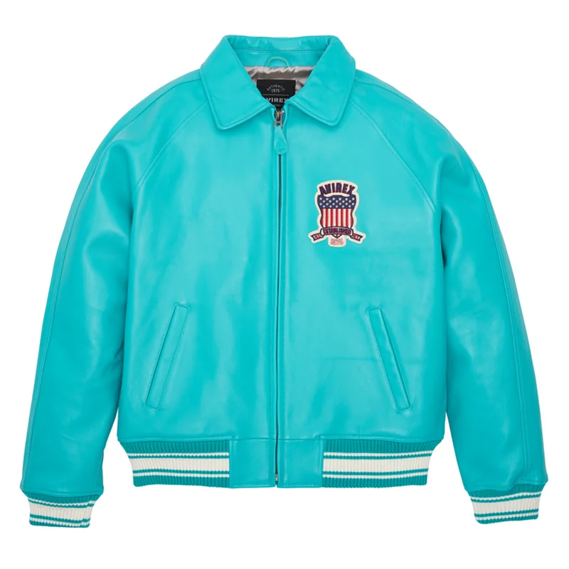 Europe US plus size Men Hip Hop Sheep skin Varsity Jacket Embroidered Diamond Classic Casual Sport genuine leather Coat clothing