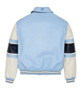 Europe US plus size Men Hip Hop Sheep skin Varsity Jacket Embroidered Diamond Classic Casual Sport genuine leather Coat clothing