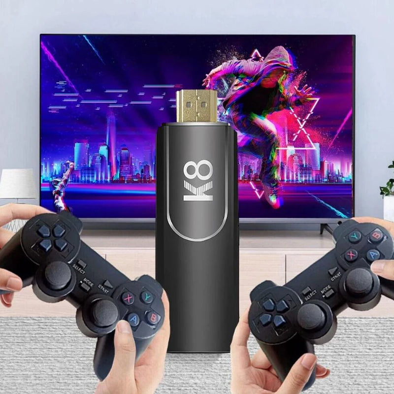 Gaming Console 58000 Games 256G TV Handheld Game Console 4K Wireless Gamepads HDMI-Compatible Wireless Controller for PS1 N64 DC