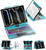 Bluetooth Magic Keyboard For iPad Air 11 13 2025 Air 5 4 iPad 11 A16 10th Gen Rotatable Case For iPad Pro 11 13 M4 Pro 12.9 2022