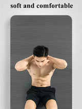 Gym Mat Yoga Pilates and Fitness Mat - Thick Gym Mat Exercise and Sports185cm×90cm×1cm Sound Insulation and Vibration Damping