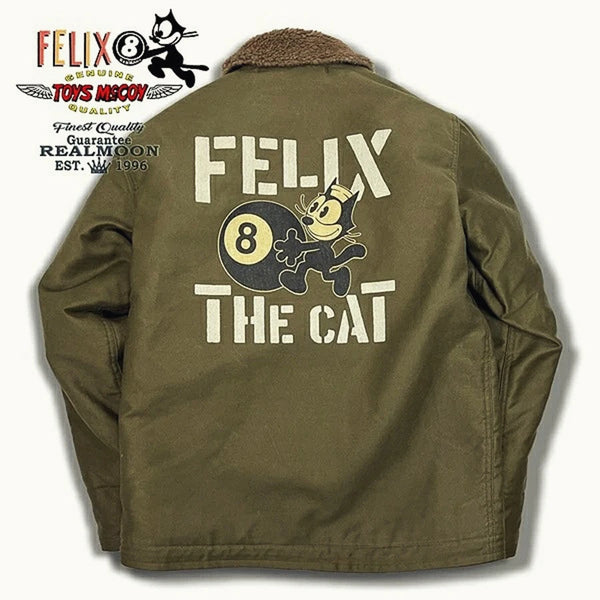 TOYS (Felix) Black "8" US Initial N-1 Navy Model 1943 Deck Clipped Jacket