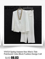 WVGA Spring Autumn New Man Yamamoto Style Darkwear Letter Printed Trendy Suit Coats Niche Chic Casual Multi-Pocket Blazer W12928