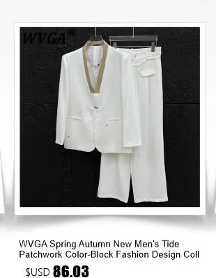 WVGA Spring Autumn New Man Yamamoto Style Darkwear Letter Printed Trendy Suit Coats Niche Chic Casual Multi-Pocket Blazer W12928