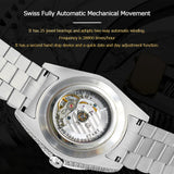 【START】Men's watch Swiss Automatic Mechanical Movement Diamond Watch Waterproof Date Week Function Golden watch