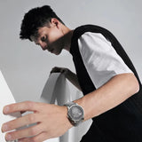 AGELOCER Original Astronomer Watch Men's Luxury Watch Automatic Mechanical 29.51-day Moon Phase Watch Birthday Gift for Men