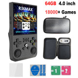Video Gaming Console R36MAX Retro Handheld 18000+ HD Games offers IPS Screen Game Console Portable Consoles Emulators Devices