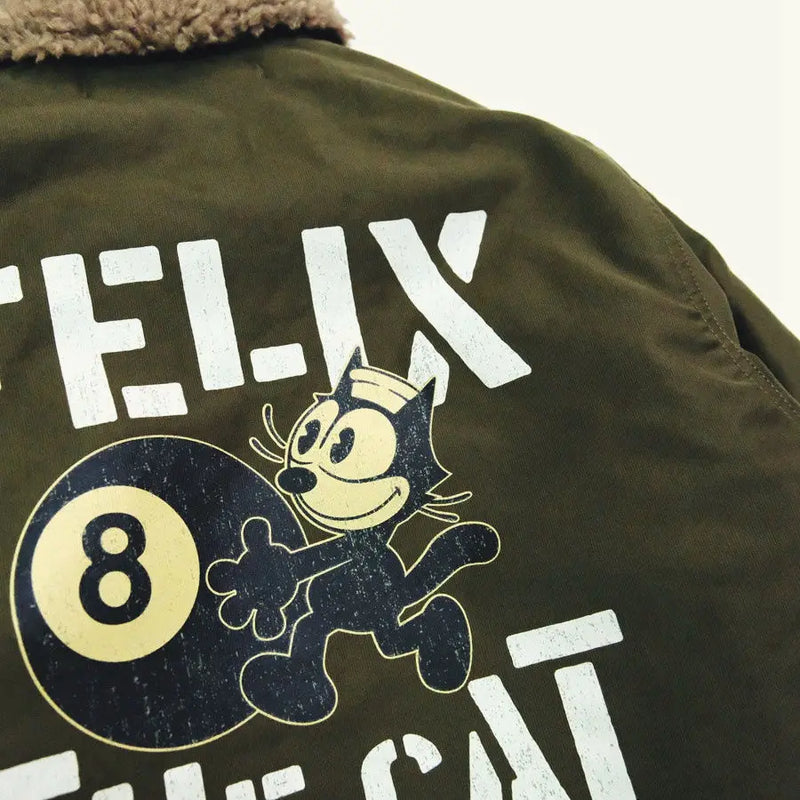 TOYS (Felix) Black "8" US Initial N-1 Navy Model 1943 Deck Clipped Jacket