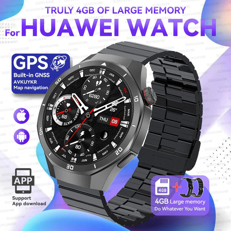 2025New Watch 5 Ultra Smart Watch 4GB Memory GPS Local Music TWS Earphones Fitness Tracker Health Smartwatches For Android iOS