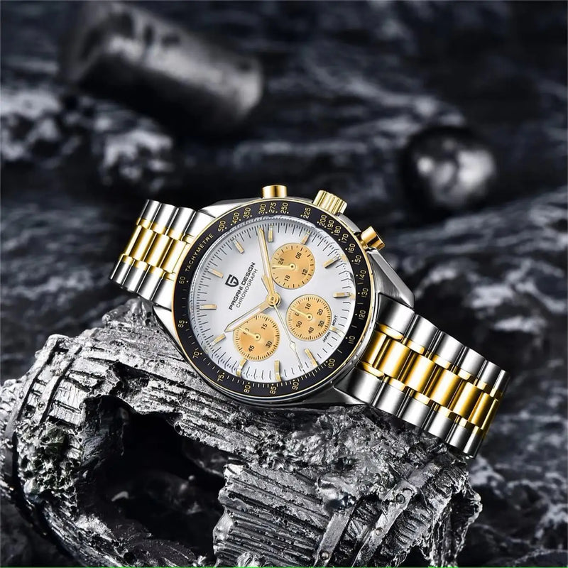 2025 New PAGANI DESIGN Brand  Moon  men Watches Auto Date Chronograph Wristwatch AR Sapphire mirror Waterproof  Watches