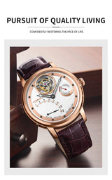 TOPHILL Fashion Waterproof Tourbillon Watches For Men Automatic Movement Self-wind Men's Mechanical Wristwatch Sapphire Glass