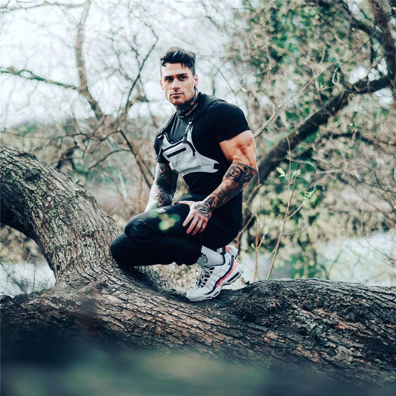 2024 Gyms T-shirt Men Short sleeve Cotton T-shirt Casual Slim t shirt Male Fitness Bodybuilding Workout Tee Tops Summer clothing