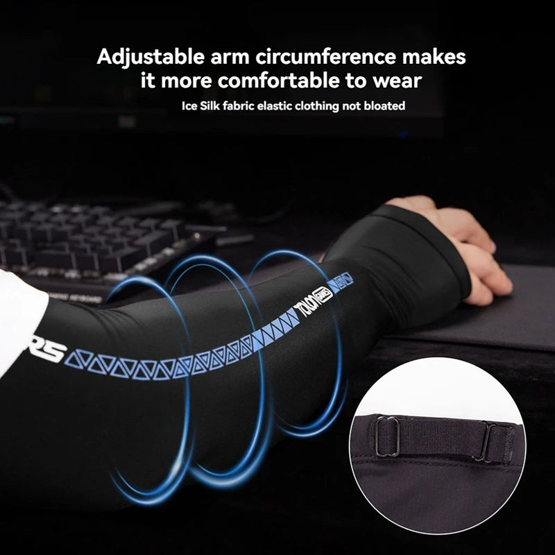 ESports Sleeve for Gamers -Reduces Friction,Absorbs Sweat,Cooling Effect with Thumbholes,for Extended Gaming Sessions M