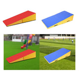 Gymnastics Training Mat, Non-Slip PU Leather Foldable Incline Wedge Gymnastics