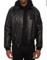 Europe US plus size Men Hip Hop Sheep skin Varsity Jacket Embroidered Diamond Classic Casual Sport genuine leather Coat clothing