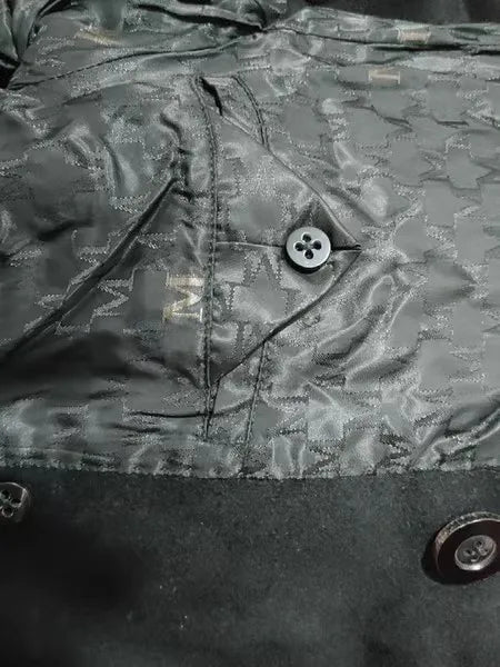 Women 100% Wool Coat For Winter Elegant Beautiful High Grade Brand Blends Double-breasted Office Woolen Overcoat XS With Belt