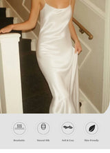 19Mm Silk Maxi Dress 100% Mulberry Silk Luxurious Women'S Evening Dresses 2025 Summmer Long Women'S Summer Dress