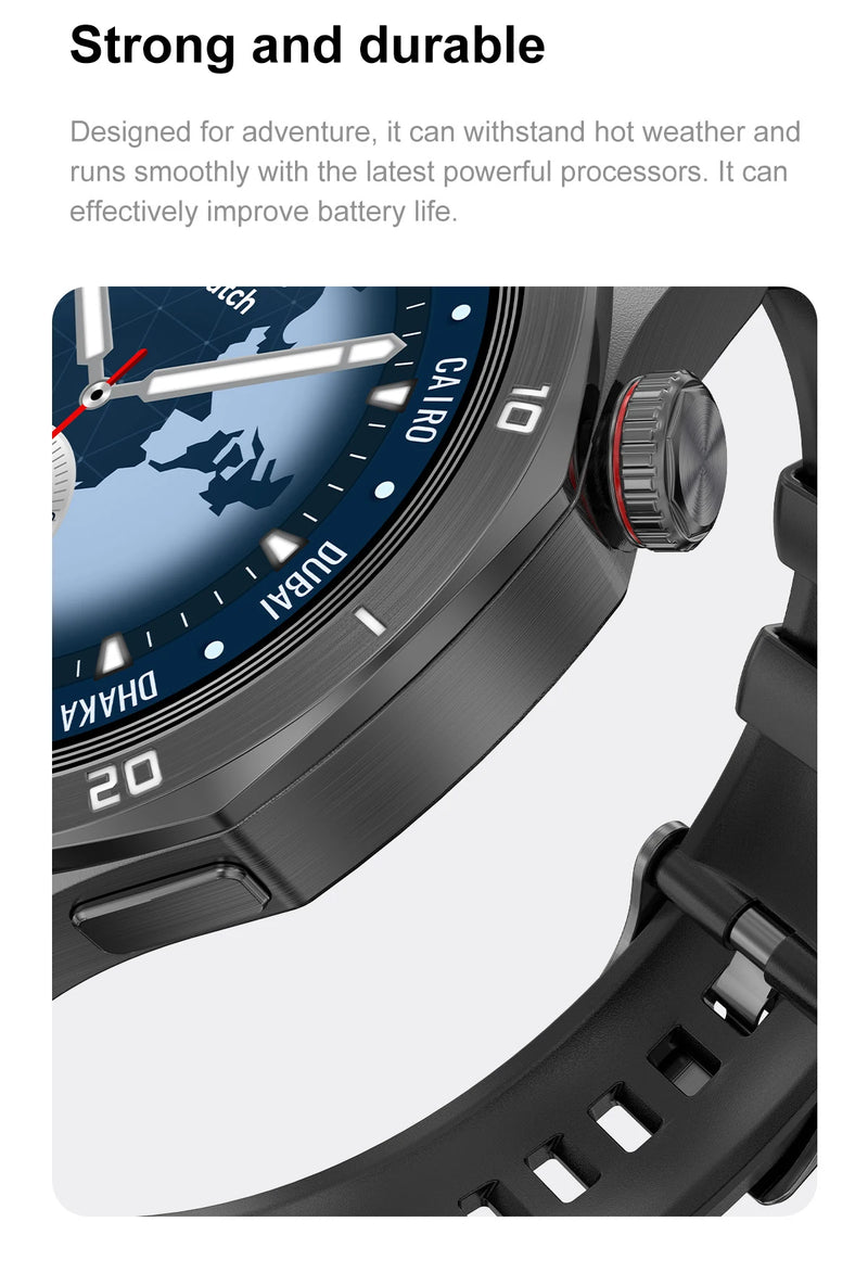 2025New Watch 5 Ultra Smart Watch 4GB Memory GPS Local Music TWS Earphones Fitness Tracker Health Smartwatches For Android iOS