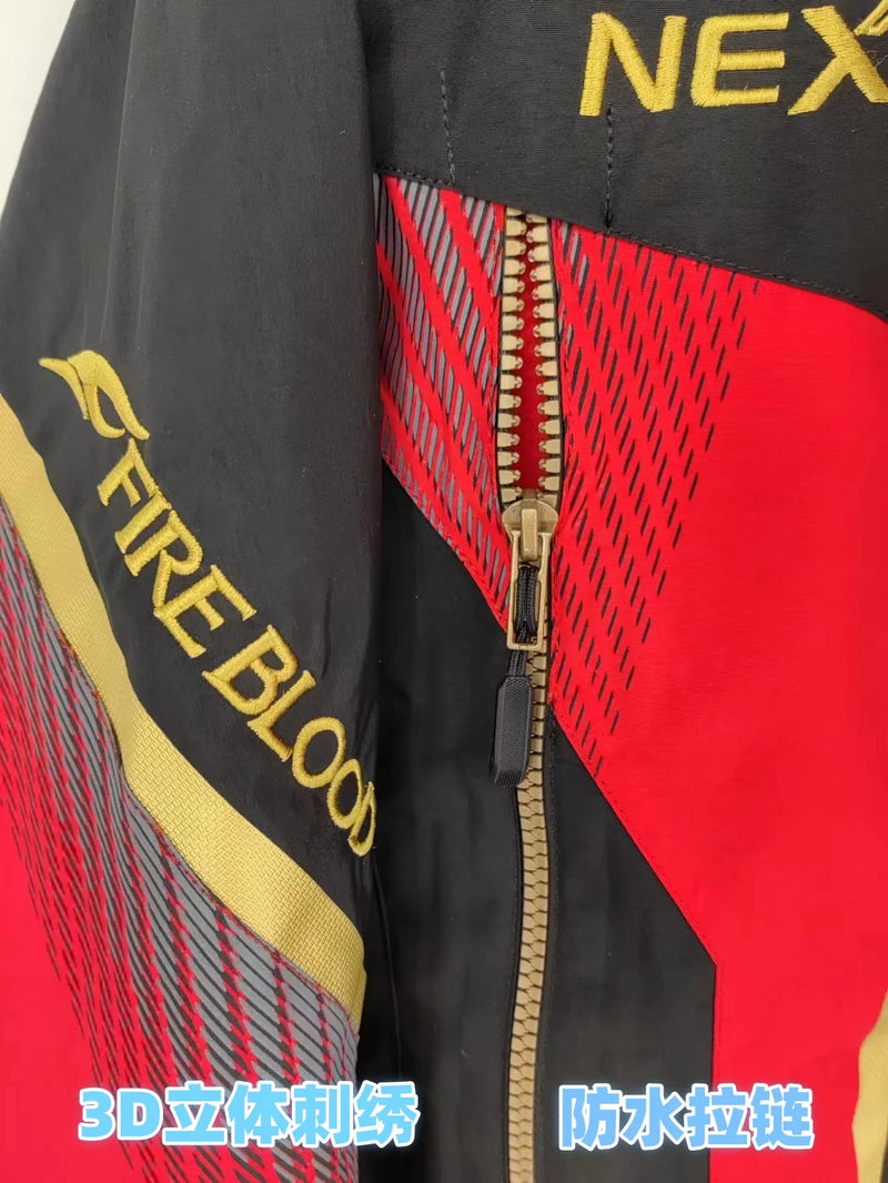 Men's Winter Rock Fishing Clothing Suit, Thick, Warm, Sprint Coat, Overall Pants, Thin, Waterproof, 2-Piece Suit, New, 2024