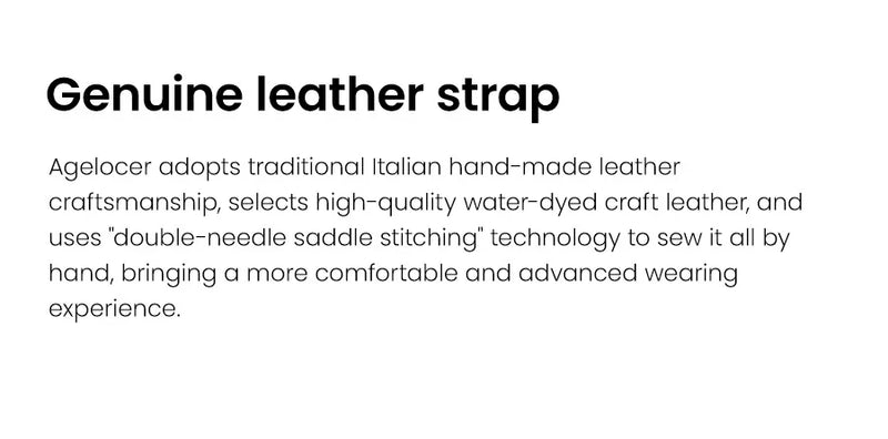 AGELOCER Original Astronomer Watch Men's Luxury Watch Automatic Mechanical 29.51-day Moon Phase Watch Birthday Gift for Men