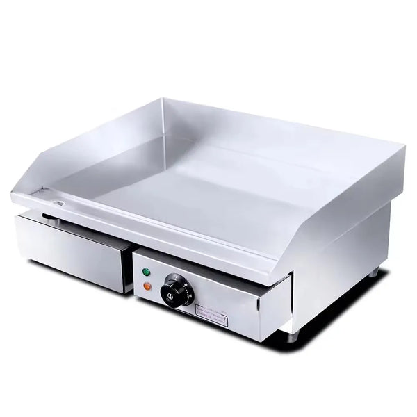 Hotel Restaurant Multifunctional Kitchen Equipment - Stainless Steel Mini Desktop Electric Griddle, Non-Stick & Fast Heating