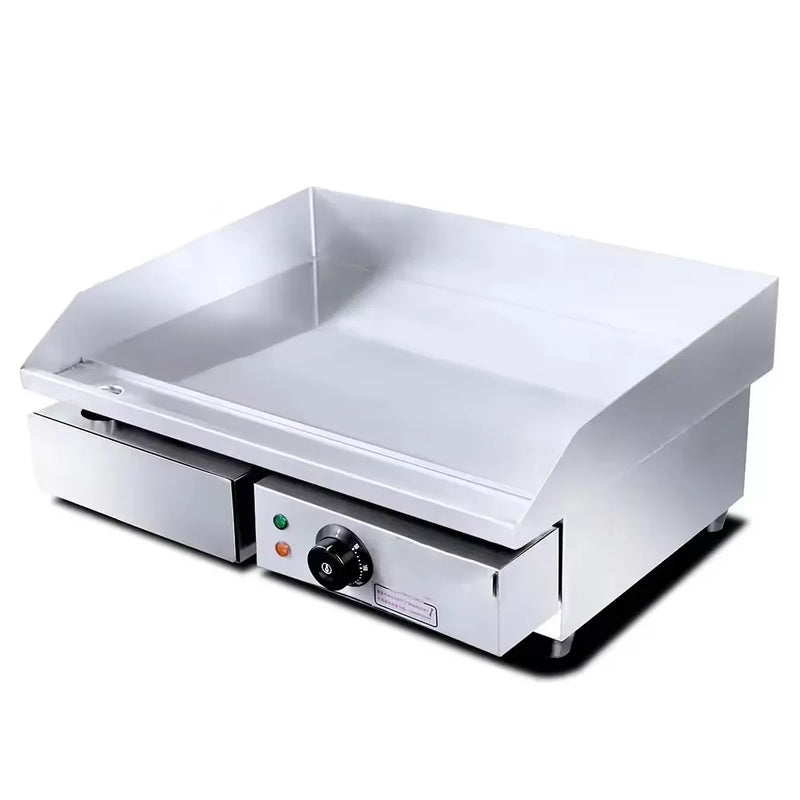 Hotel Restaurant Multifunctional Kitchen Equipment - Stainless Steel Mini Desktop Electric Griddle, Non-Stick & Fast Heating