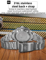 ADDIESDIVE 100m Waterproof Mechanical Watches Sapphire BGW9 Luminous NH35 Automatic Watch Stainless Steel Sports Diving Watches