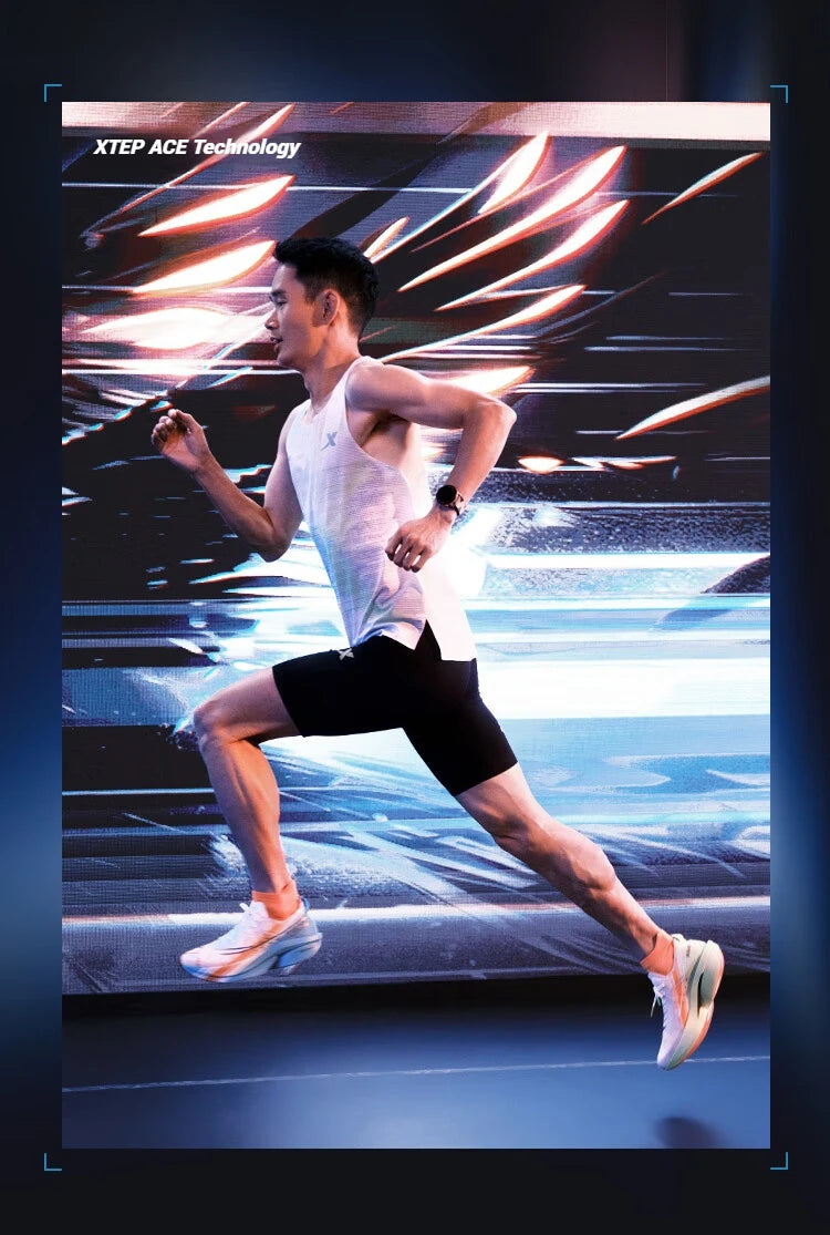 Xtep 160X 6.0 PRO Men's Running Shoes 2024 Champion Racing Carbon Plate Sneakers Professional Marathon 975119110003