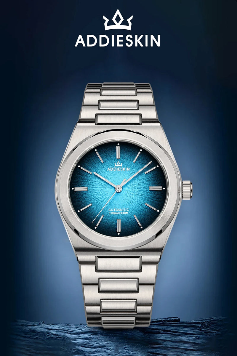 ADDIESKIN Luxury Stainless Steel Man Watch Sapphire Crystal Waterproof 39mm Luminous 9015 Automatic Mechanical Watches For Man
