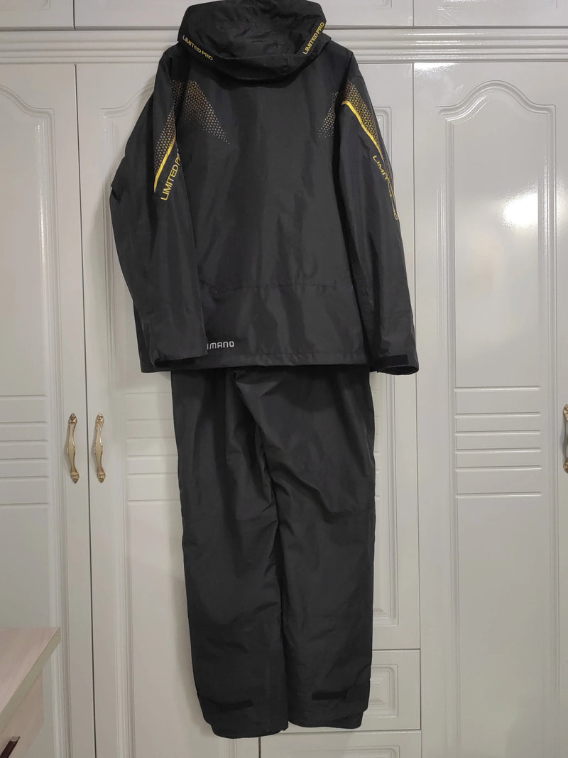 Men's Winter Rock Fishing Clothing Suit, Thick, Warm, Sprint Coat, Overall Pants, Thin, Waterproof, 2-Piece Suit, New, 2024