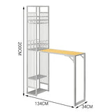 Iron Kitchen Bar Cabinet Industrial Living Room Modern Narrow Ideas Vertical Art Wine Rack Nordic Vitrine European Furniture