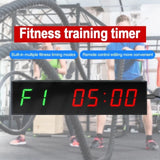 Gym Timer, Interval Clock with Clear LED, Crossfits Timer Countdown/Up Stopwatch, Wall Workout Timer with Remote for Gym