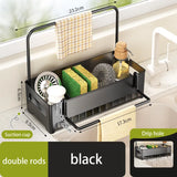 Kitchen Storage Rack Rag Drain Household Sink Sponge Shelf Faucet Dishwasher Sink Multi-function Storage Tool
