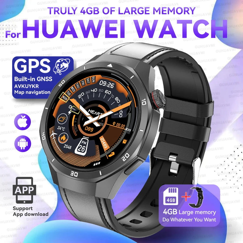 2025New Watch 5 Ultra Smart Watch 4GB Memory GPS Local Music TWS Earphones Fitness Tracker Health Smartwatches For Android iOS